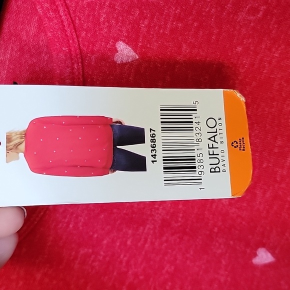 Buffalo David Bitton Cute Comfy Casual NWT XXL Mini Heart Print Sweater Top - Picture 7 of 8